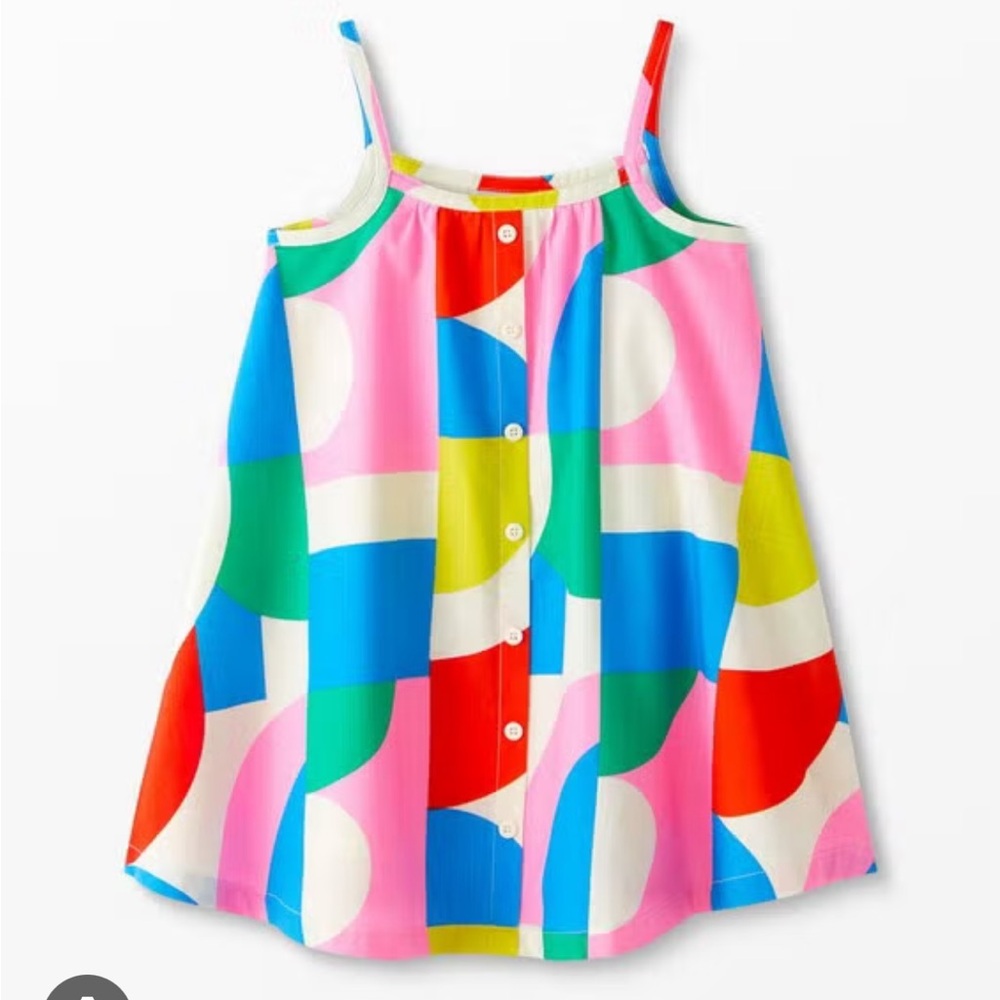 Hanna Andersson Colorful Modern Printed Woven Dress